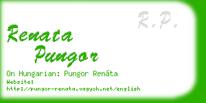 renata pungor business card