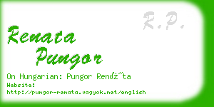 renata pungor business card